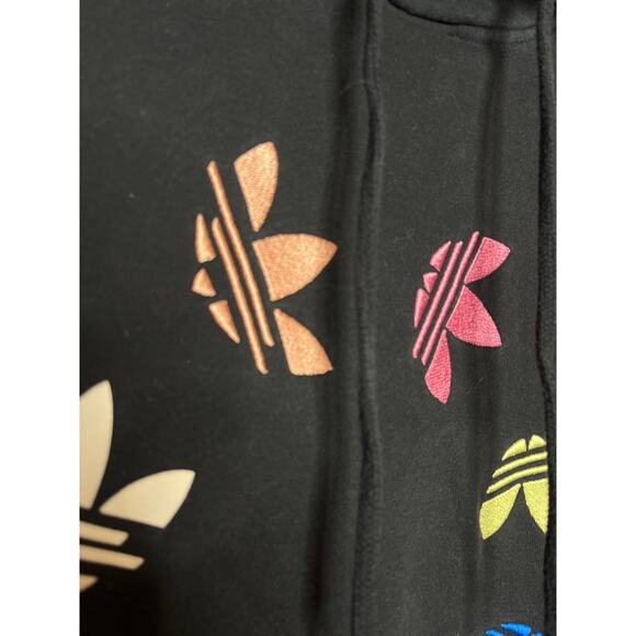 Adidas Originals Adicolor‎ Shattered Trefoil Hoodie Black Men Medium - Picture 5 of 10